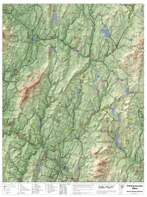Fishing Access Sites (north central Vermont)
